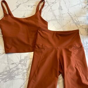 Old Navy Rust Bike Shorts and Top Set